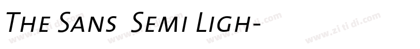 The Sans  Semi Ligh字体转换